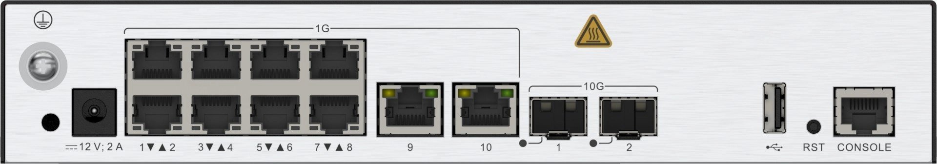 02355NCH Controladore de APS wireless access controller | Manage APs: 256 | 10 x 10/100/1000BASE-T ports, | 2 x 10 GE SFP+ ports - Imagen 1