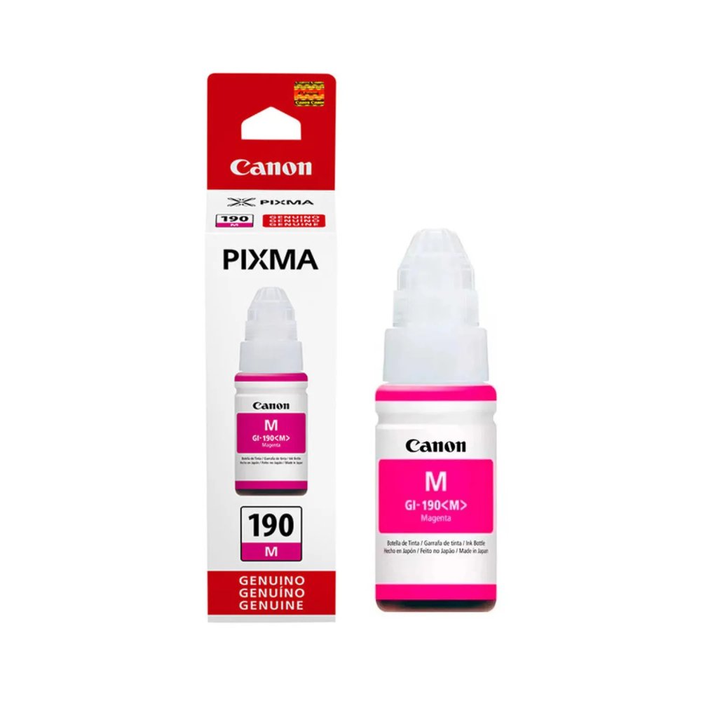 0669C001AC BOTELLA DE TINTA CANON GI-190 MAGENTA (7.000 PAG) - Imagen 1