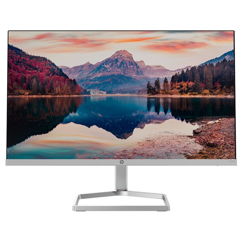 2D9J9AAABA MONITOR HP M22f 21.5HMI Res. FHD-IPS (1920 x 1080) Tasa 75 Hz - Color Gris,bordes infinitos y base metalica - Imagen 1