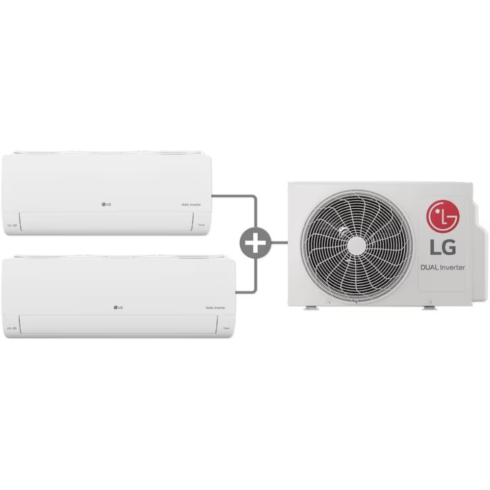 2IN1S21C3 AIRE ACONDICIONADO LG TWINCOOL 2 EN 1 9.000 BTU + 12.000 BTU- COMPRESOR DUAL INVERTER - REFRIGERANTE R32 / 220V - AHORRO DE ENERGÍA ENFRIAMIENTO MÁS EFICIENTE - RESISTENTE A ALTOS VOLTAJES - GOLD FIN - SMART THINQ - LIMPIEZA AUTOMÁTICA - AUTO SWING SMART DIAGNOSIS - FILTRO ANTI-ALERGIAS - GARANTÍA 10 AÑOS EN EL COMPRESOR - Imagen 1