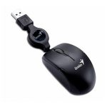 Mouse Genius, con entrada USB, optico retractil negro - Imagen 2