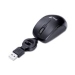 Mouse Genius, con entrada USB, optico retractil negro - Imagen 3