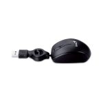 Mouse Genius, con entrada USB, optico retractil negro - Imagen 4