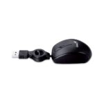 Mouse Genius, con entrada USB, optico retractil negro - Imagen 4