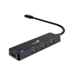 HUB USB-C GENIUS DE 4 PUERTOS BLACK - Imagen 2