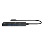 HUB USB-C GENIUS DE 4 PUERTOS BLACK - Imagen 3