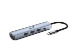HUB 5 EN 1 DE USB 3.0 CON ETHERNET UH-545