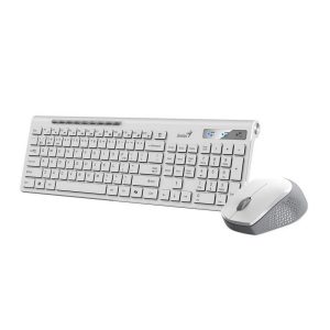 COMBO TECLADO 8230 SLIM INALAMBRICO WHITE