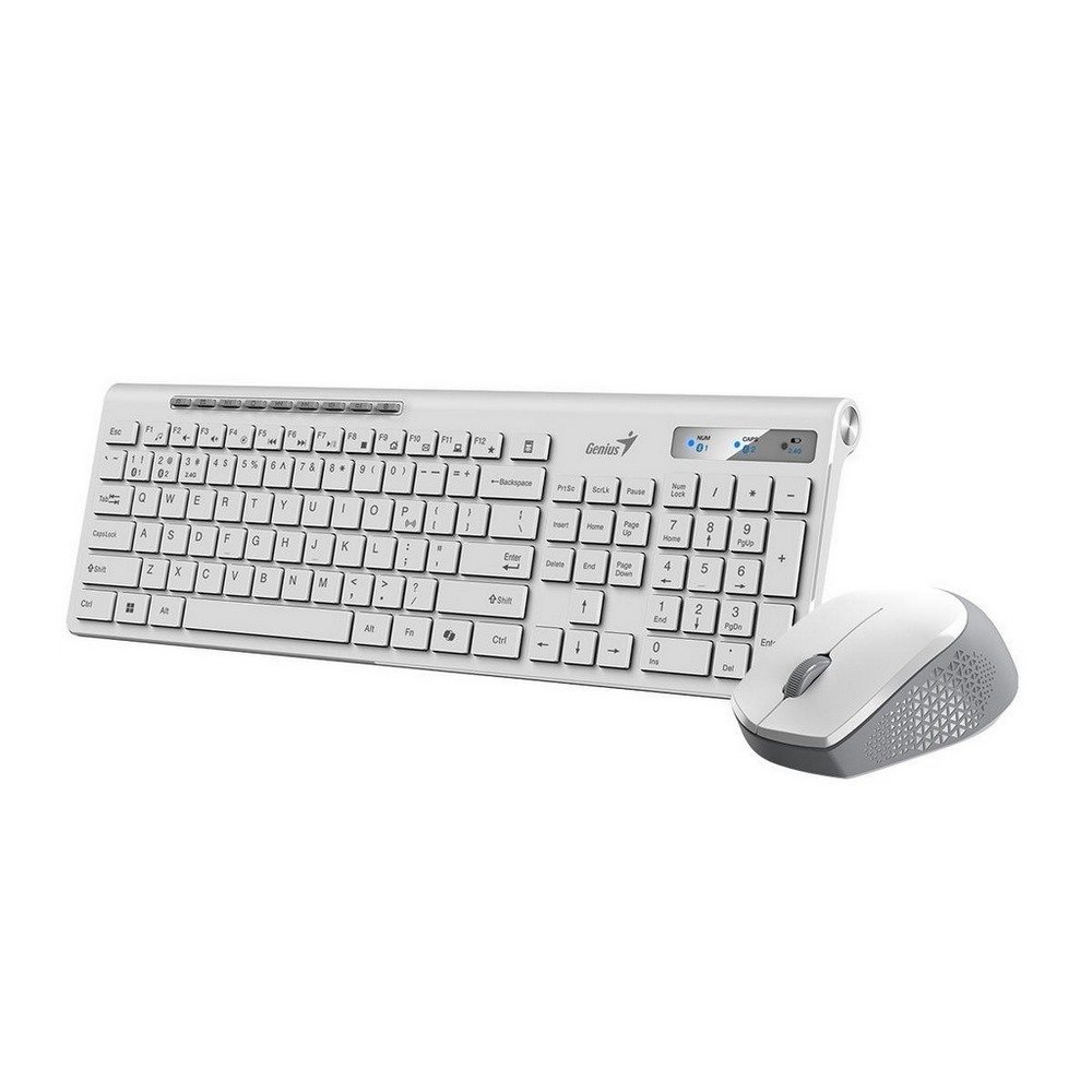 31340015401 COMBO TECLADO 8230 SLIM INALAMBRICO WHITE - Imagen 1