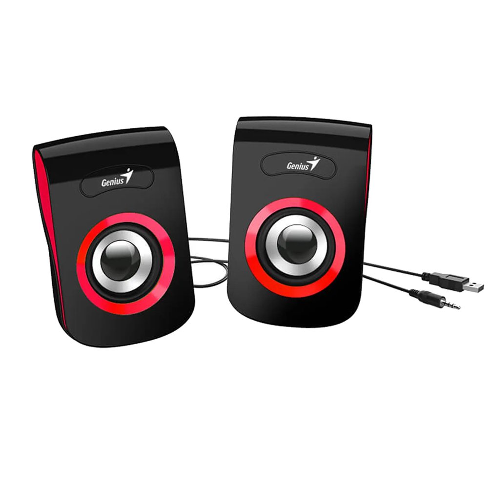 31730026401_2 Parlante GENIUS SP-Q180 USB COLOR Rojo - Imagen 3