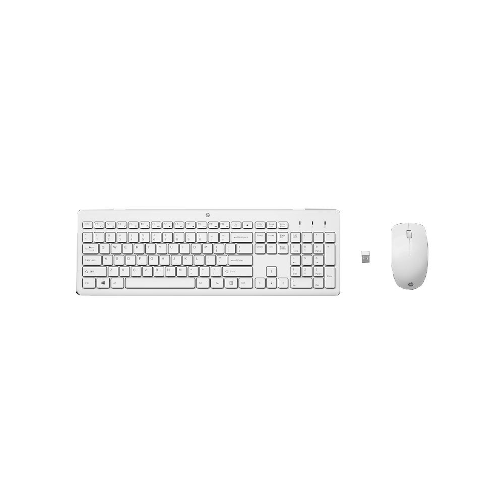 3L1F0AAABM Combo Mouse + Kb HP 230 Wht Ltna COLOR Blanco - Imagen 1