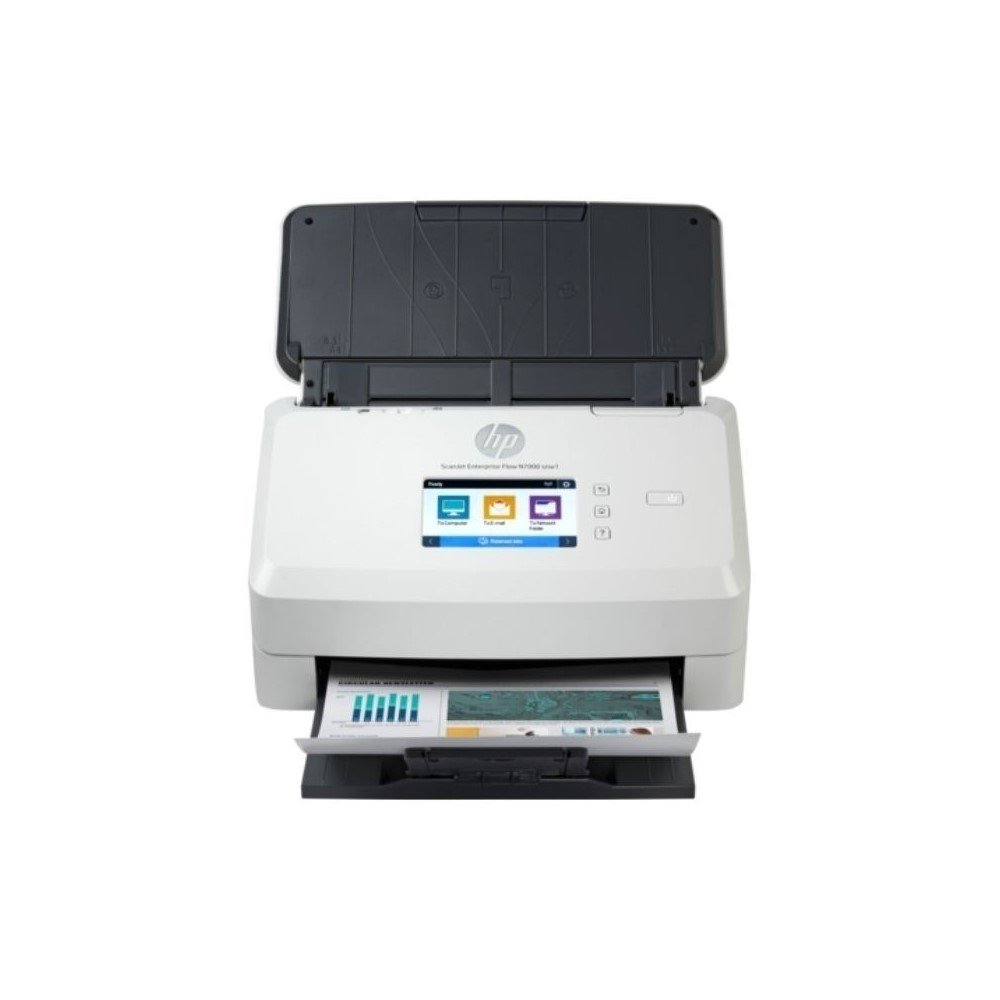 6FW10ABGJ_1 Escaner HP Jet Pro 7000 snw1 Vertical / 75PPM / ADF / RED - Imagen 2
