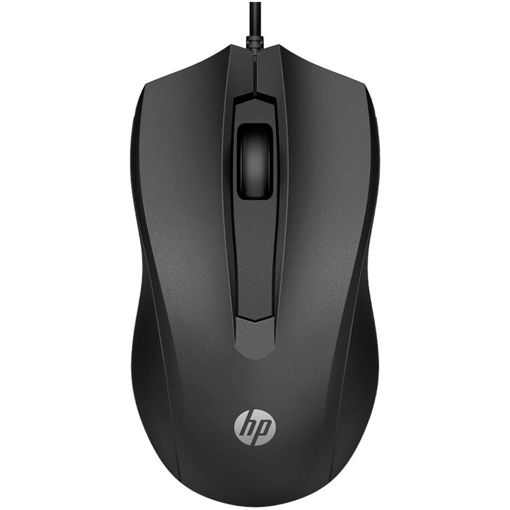 6VY96AAABM Mouse Con Cable HP 100 Negro - Imagen 1