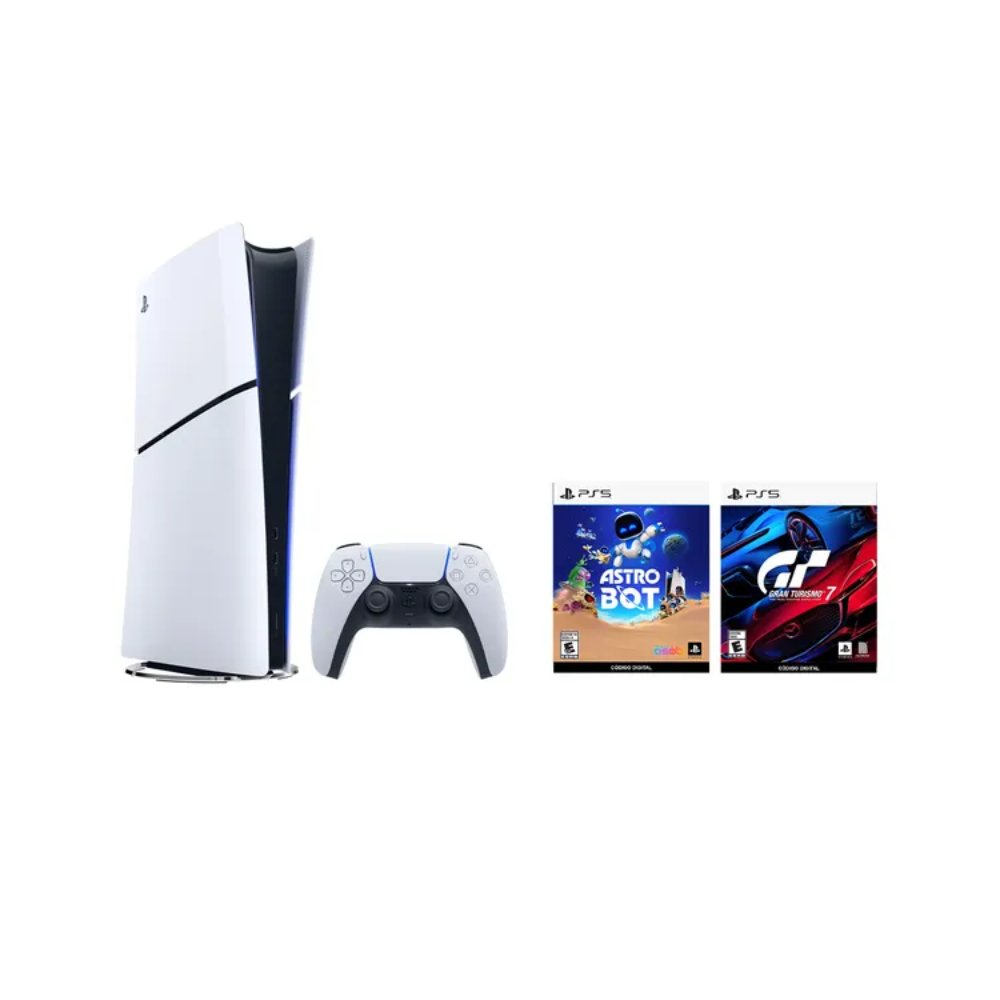 711719570929 PS5 HW 2015 Bundle Latam Digital GT7 (voucher) + Astro Bot (voucher) - Imagen 1