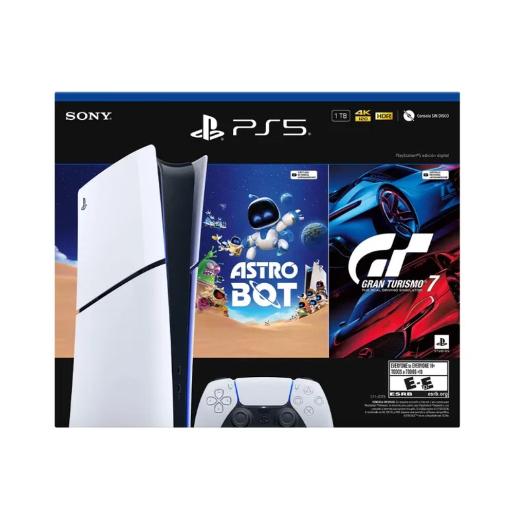 711719570929_1 PS5 HW 2015 Bundle Latam Digital GT7 (voucher) + Astro Bot (voucher) - Imagen 2