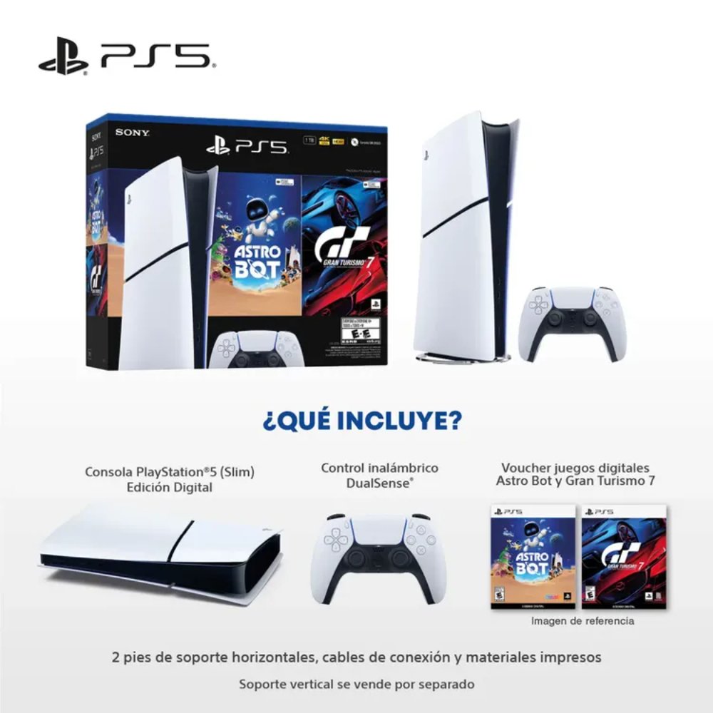 711719570929_2 PS5 HW 2015 Bundle Latam Digital GT7 (voucher) + Astro Bot (voucher) - Imagen 3