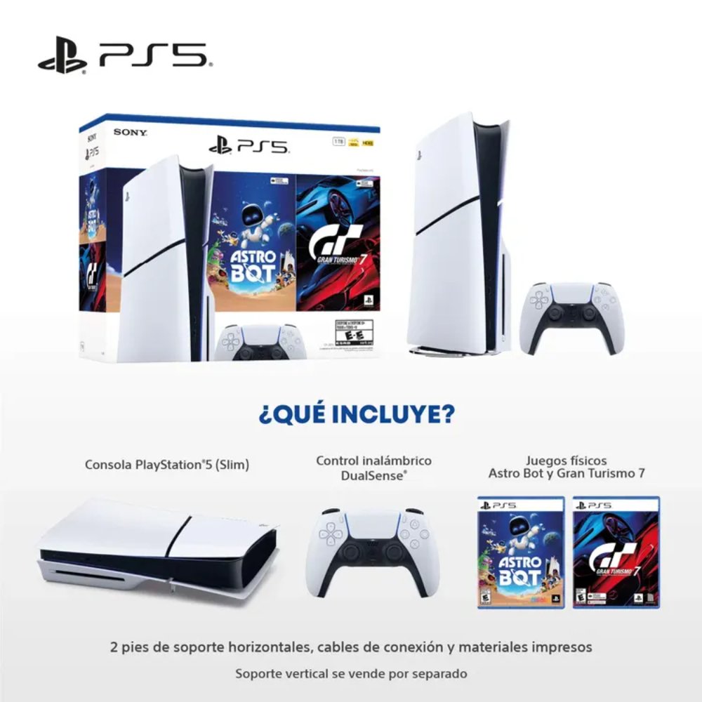 711719570974_2 PS5 HW 2015 Bundle Latam Estandar GT7 + Astro Bot - Imagen 3