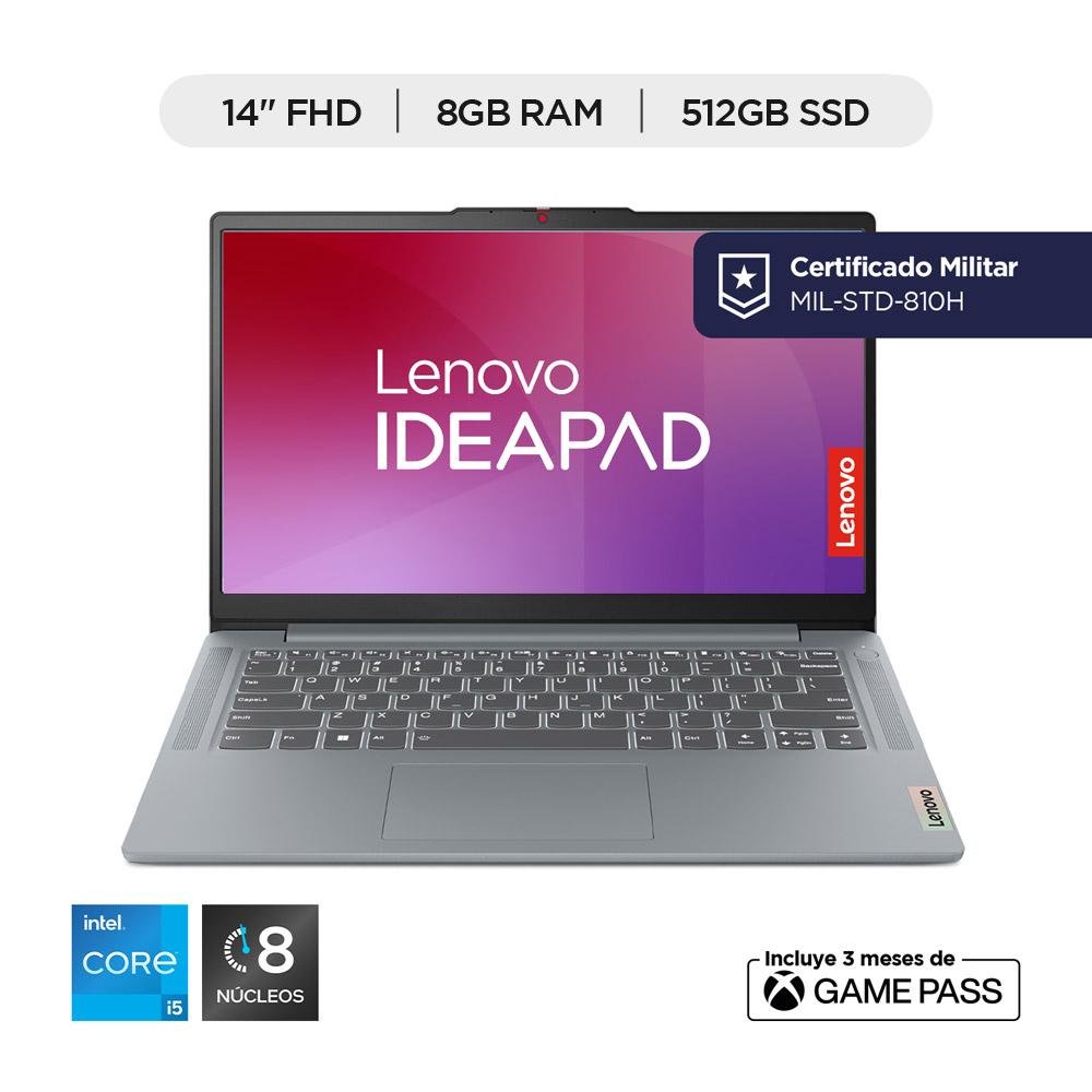 83EQ001NLM_1 Computador Portatil LENOVO 14 Pulgadas RAM 8GB SSD 512GB COLOR Plateado Windows 11 Home - Imagen 2