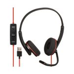 Poly Blackwire 3220 Stereo USB-C Headset +USB-C/A Adapter (Bulk) - Imagen 3