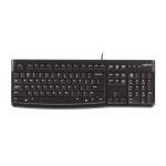 Teclado LOGITECH K120 QWERTY COLOR Negro
