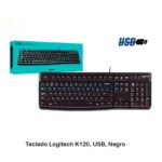 Teclado LOGITECH K120 QWERTY COLOR Negro - Imagen 3