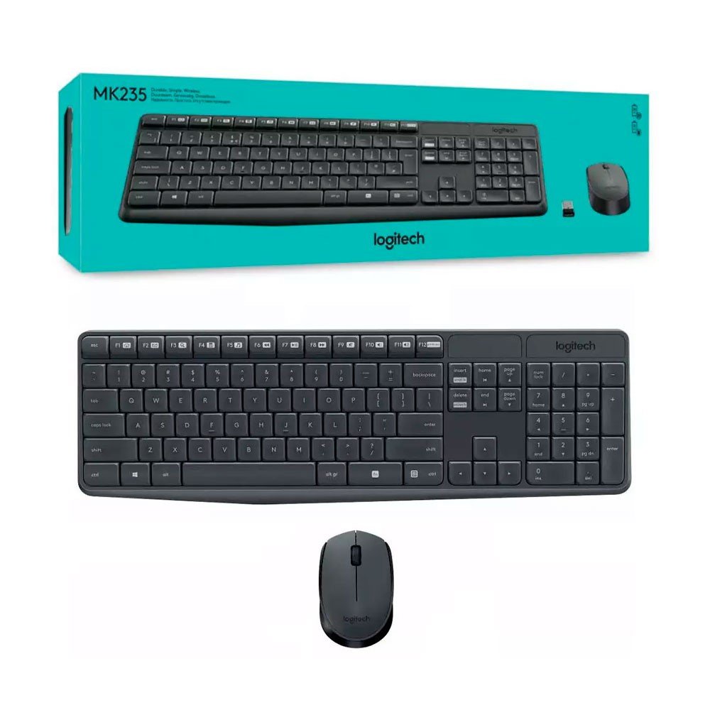 920-009792-1 Kit Teclado Y Mouse LOGITECH Silencioso MK295 COLOR Negro - Imagen 1