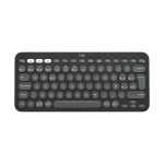 Teclado Inalámbrico Logitech Pebble Keys 2 K380s Color Grafito