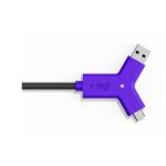 Cable LOGITECH SWYTCH USB tipo A y tipo C - Imagen 2