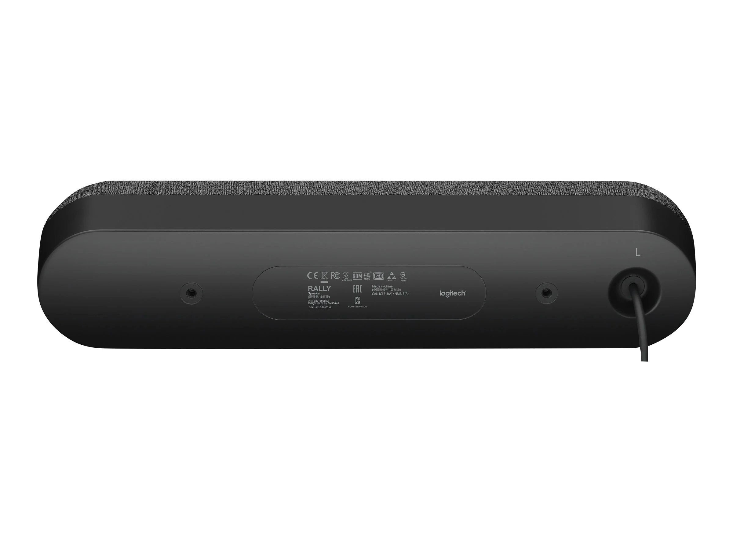 960-001230_2 Parlante LOGITECH para cámara rally X1 color negro - Imagen 3