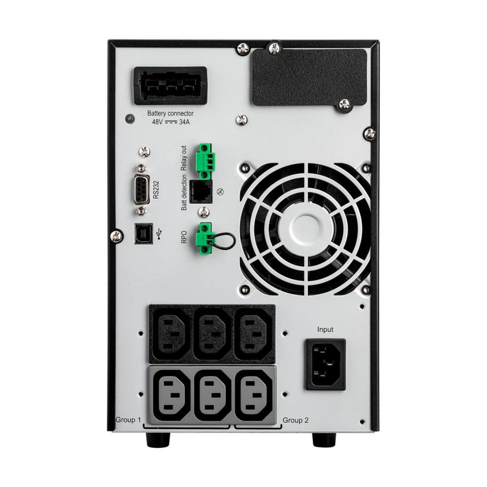 9SX1500_2 SAI de doble conversión en línea Eaton 9SX de 1500 VA, 1350 W y 120 V, 6 tomas NEMA 5-15R, opción de tarjeta de red cibersegura, autonomía extendida, torre - Imagen 3