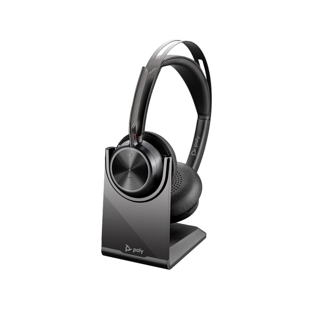 9T9J5AAAC3_1 Poly Voyager Focus 2 USB-C-C Headset +USB-C/A Adapter +Charging Stand No localization - Imagen 2