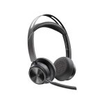 Poly Voyager Focus 2 Microsoft Teams Certified USB-C-C Headset +USB-C/A Adapter +Charging Stand No localization