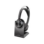 Poly Voyager Focus 2 Microsoft Teams Certified USB-C-C Headset +USB-C/A Adapter +Charging Stand No localization - Imagen 2