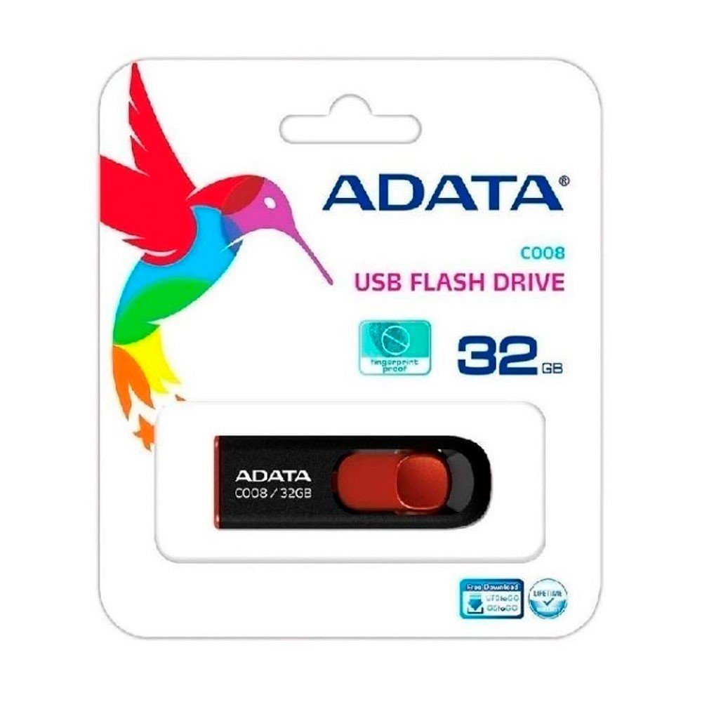 AC008-32G-RKD Memoria USB ADATA 2.0 C008 Retráctil 32GB COLOR Negra - Imagen 1