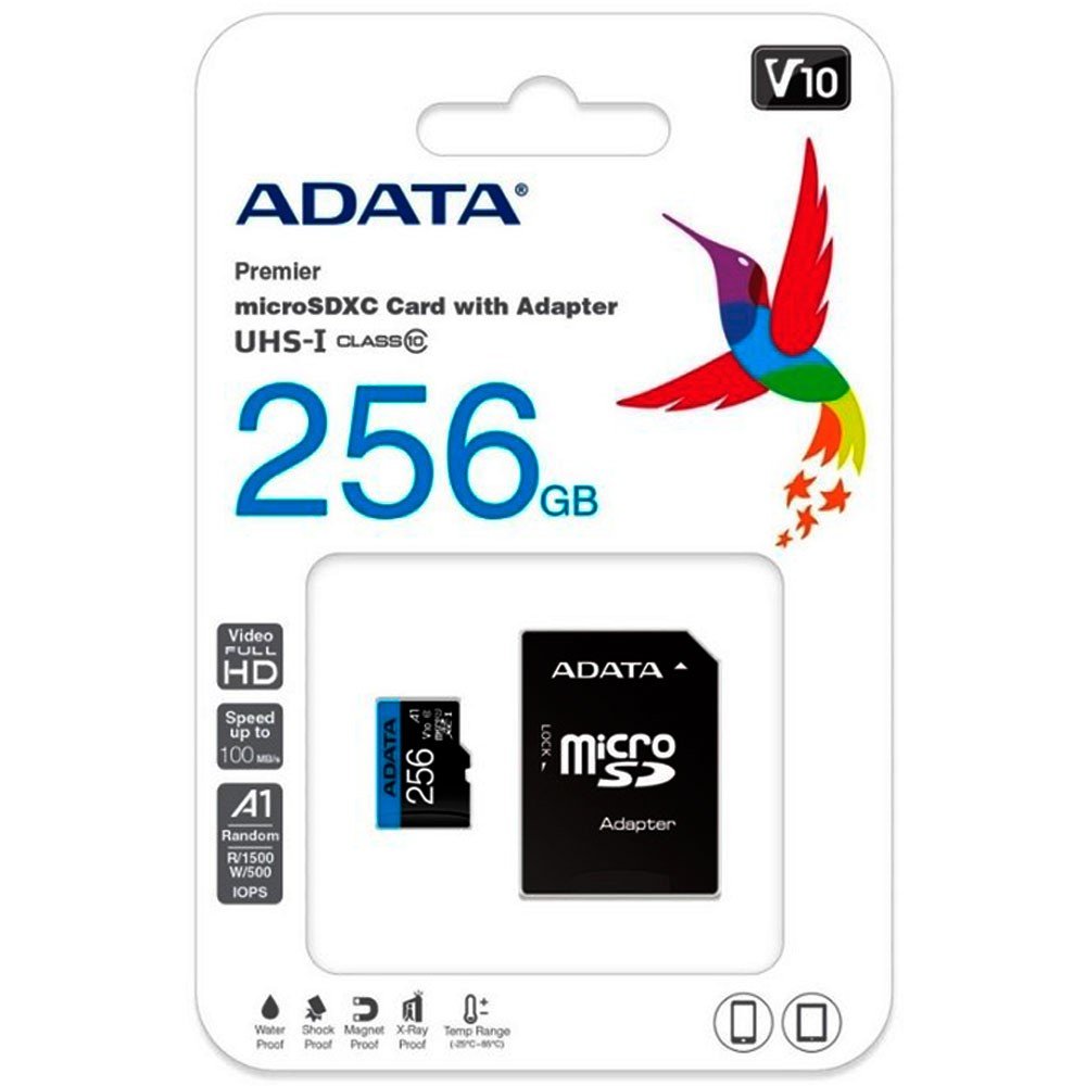 AUSDX256GUICL10A1-RA1_2 Micro SD ADATA 256GB + Adaptador Clase 10 - Imagen 3