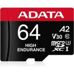Micro SD ADATA 64GB Clase 10 Alta Resistencia + Adaptador