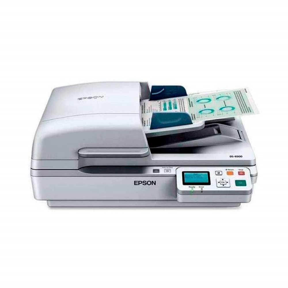 B11B205221 Escáner EPSON WorkForce DS 6500 Cama Plana COLOR Blanco - Imagen 1