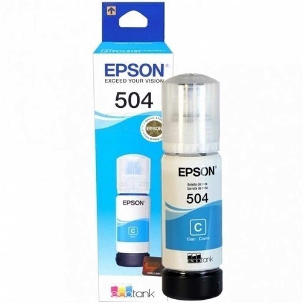C13T03N22A Botella Epson T504220-AL CYAN L4150 / L4160 (6.000 paginas) - Imagen 1