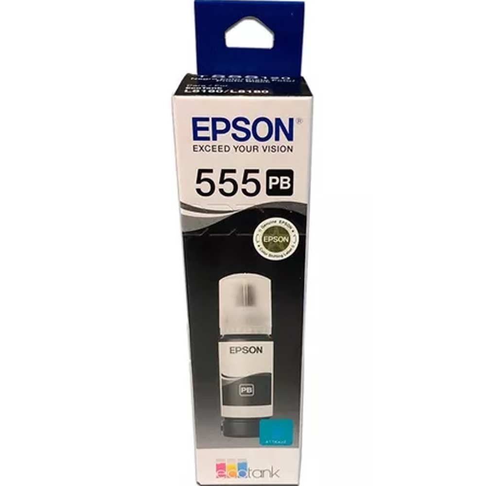 C13T06Y12A Botella de Tinta EPSON T555120 AL Fotográfica 70 ml COLOR Negro - Imagen 1
