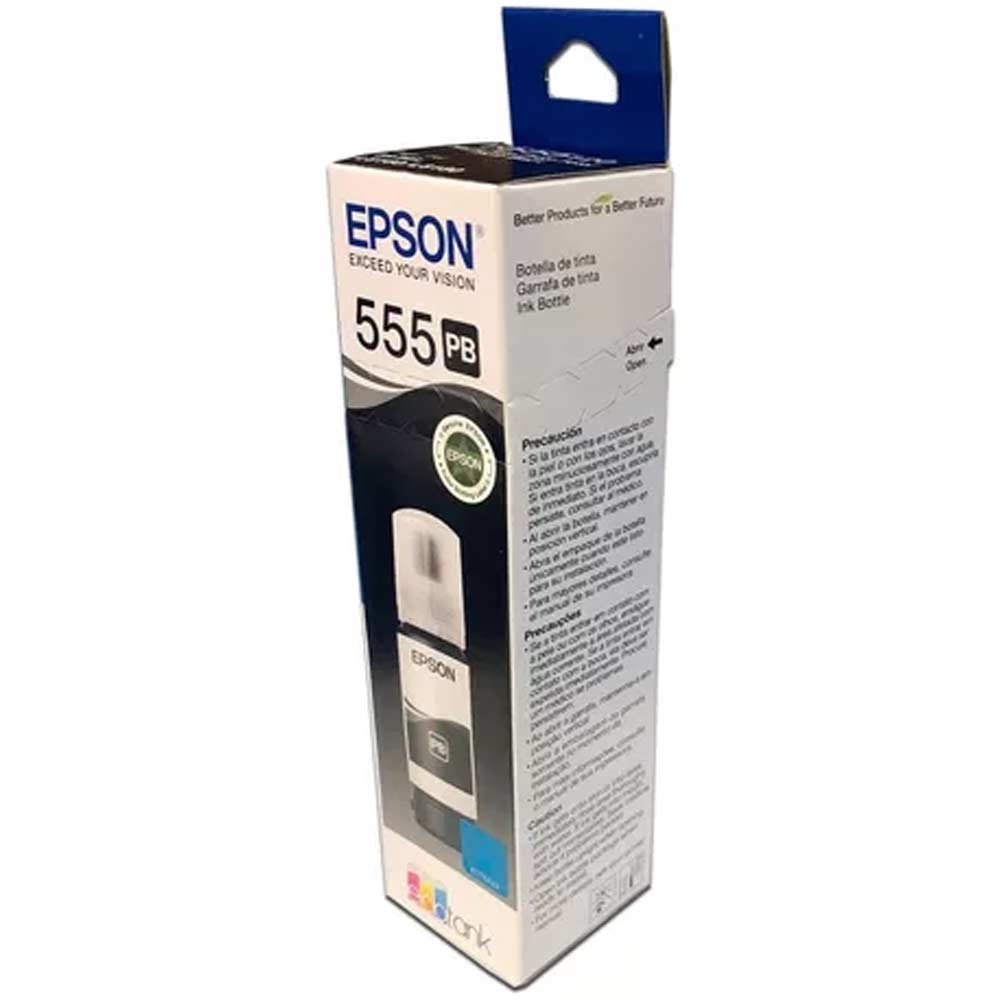 C13T06Y12A_2 Botella de Tinta EPSON T555120 AL Fotográfica 70 ml COLOR Negro - Imagen 3