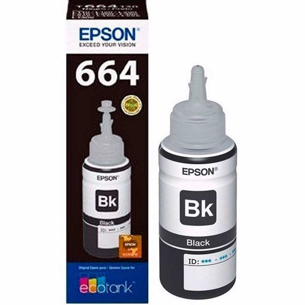 C13T66412A Botella de Tinta EPSON T664120 L200/210/350/355/555 COLOR Negro - Imagen 1