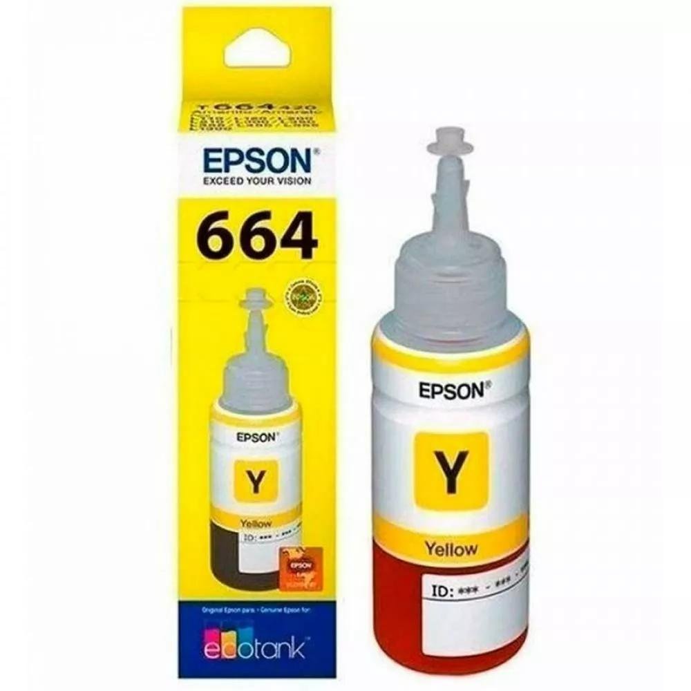 C13T66442A-2 Botella de Tinta EPSON T664420 L200/210/350/355/555 COLOR Amarillo - Imagen 1