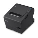 Impresora Epson Térmica de Recibos TM-T88VII-022; 80mm/58mm, Puertos: USB+Ethernet+Paralela, Autocortador, Ancho: 80mm/58mm, Velocidad: 500mm/s, Incluye fuente. Negra. (4 años de Garantía) - Imagen 2