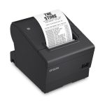 Impresora Epson Térmica de Recibos TM-T88VII-022; 80mm/58mm, Puertos: USB+Ethernet+Paralela, Autocortador, Ancho: 80mm/58mm, Velocidad: 500mm/s, Incluye fuente. Negra. (4 años de Garantía) - Imagen 3