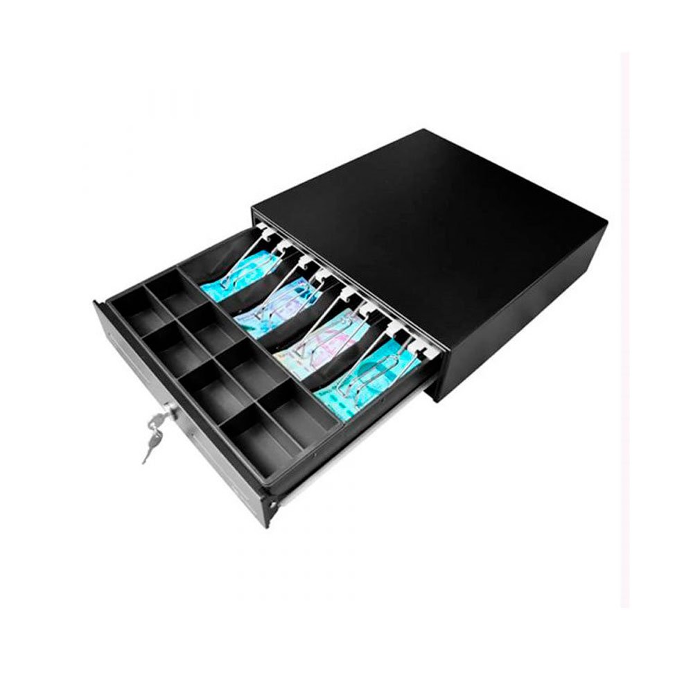 CD350_1 Gaveta De Dinero 3NSTAR Metálica Con Microswitch 410x420mm COLOR Negro - Imagen 2