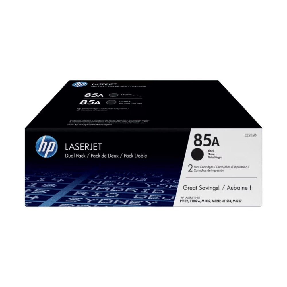 CE285AD TONER HP NEGRO LJ P1102P11102WM1212M1132 1600 PAG X 2 UNIDADES - Imagen 1