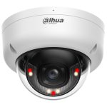 Camara IP Domo Antivandalica de 6 MP,Deteccion humana, ángulo de visión 127°, IR de 30 m, SMD Plus, micrófono, PoE, 3DNR, IP67, IK08, DWDR, H.265+, Hasta 30m IR Hasta 20m Luz cálida.