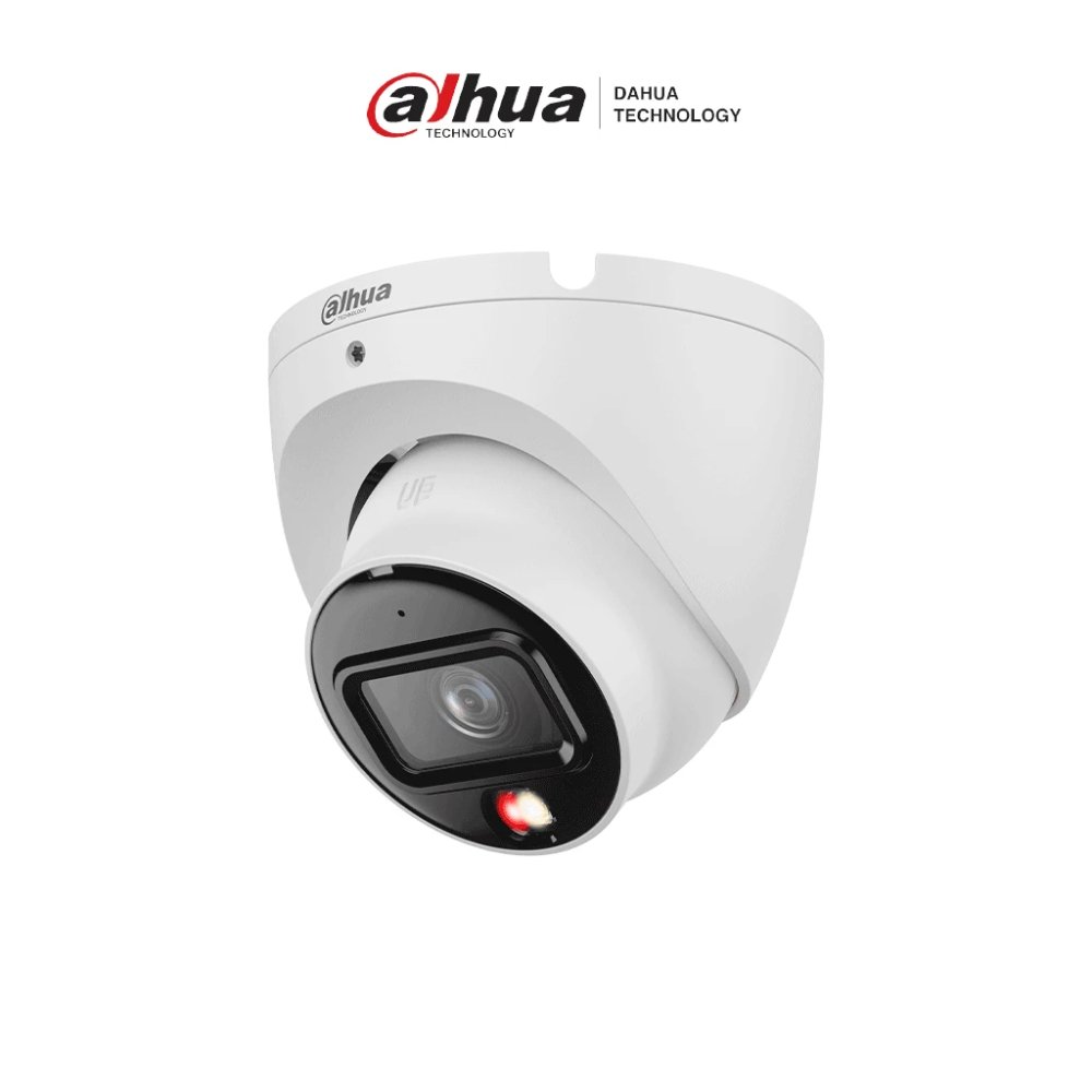 DH-IPC-HDW1839T-A-IL-2.8MM Cámaras IP Tipo Domo de 8 MP/Lente fijo de 2.8 mm/Sensor 1/2.7? CMOS/Iluminación IR y luz blanca hasta 30 m (Smart Dual)/Micrófono integrado/Carcasa metálica con Proteccion IP67/Analítica Detección humana, ROI, privacidad/Alimentación: 12 V-DC o PoE (802.3af) - Imagen 1