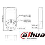 Caja de conexiones Dahua, fabricada en policarbonato resistente, compatible con cámaras bullet y domo. Ideal para montaje en pared, proporciona una instalación segura y ordenada, protegiendo conexiones y cables. - Imagen 2