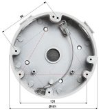 CAJA DE UNION EN ALUMINIO A PRUEBA DE AGUA MEDIDAS 161MM DE DIAMETRO X 37MM DE ALTO PARA TUBO 3/4 - Imagen 2
